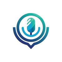 Sleek minimalist logo design for innovative voice authentication technology focused on secure identification and user accessibility in modern applications vector