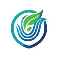 Elegant logo design for biometric security systems featuring modern elements and a soothing color palette inspired by nature vector