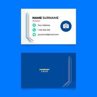 Name Card Design with Abstract Line Composition and Stroke Textured vector