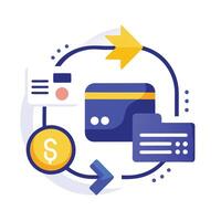 Dynamic minimalist logo design showcasing payment processing services with modern graphic elements representing transactions and technology vector