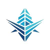 Sleek minimalist logo design showcasing sustainable aviation innovation with a modern aesthetic and geometric elements for environmental progress vector