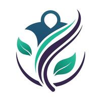 Logo design showcasing a smart clothing service with an emphasis on elegance and simplicity, reflecting innovation and sustainability in fashion vector