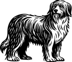 A vintage style illustration of sheepdog vector