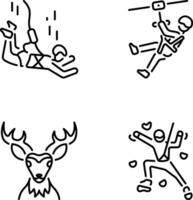 Pack of Adventure and Fun Linear Icons vector