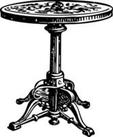 A vintage style illustration of a bar table vector