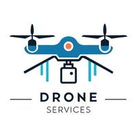 Minimalist aerial logo design representing drone services with unm for innovative aerial solutions and highquality imagery vector