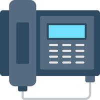 Telephone Flat Multicolored Icon Design vector