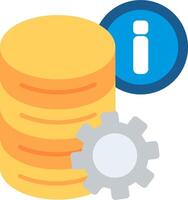 Data Flat Multicolored Icon Design vector