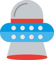 Ufo Flat Multicolored Icon Design vector