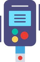 Diabetes Test Flat Multicolored Icon Design vector