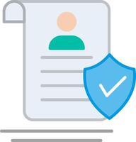 Verified Flat Multicolored Icon Design vector