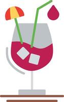 Fresh Juice Flat Multicolored Icon Design vector