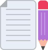 Page Flat Multicolored Icon Design vector