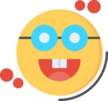 Galsses Flat Multicolored Icon Design vector