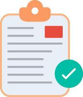 Secure Notepad Flat Multicolored Icon Design vector