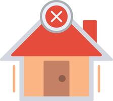 Non Verify Flat Multicolored Icon Design vector