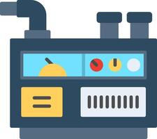Generator Flat Multicolored Icon Design vector