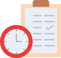Time Planing Flat Multicolored Icon Design vector