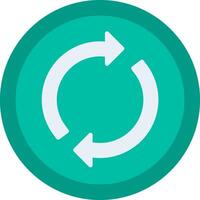 Loop Flat Multicolored Icon Design vector