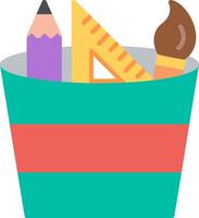 Graphic Tools Flat Multicolored Icon Design vector