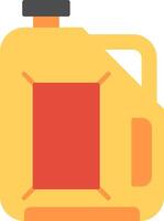 Jerrycan Flat Multicolored Icon Design vector