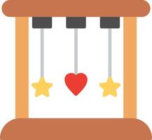 Cradle Flat Multicolored Icon Design vector