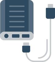 Power Bank Flat Multicolored Icon Design vector