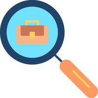Sarch Job Flat Multicolored Icon Design vector