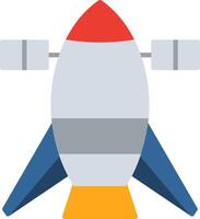 Booster Flat Multicolored Icon Design vector