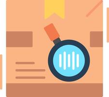 Tracking Code Flat Multicolored Icon Design vector