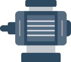 ELectric Motor Flat Multicolored Icon Design vector
