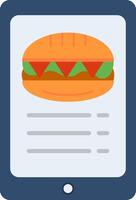 Online order Flat Multicolored Icon Design vector