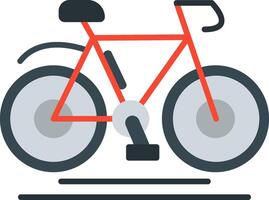 Cycling Flat Multicolored Icon Design vector