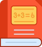 Math Flat Multicolored Icon Design vector
