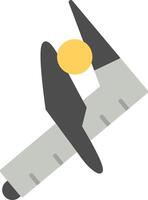Caliper Flat Multicolored Icon Design vector