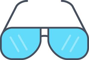 Sun Glasses Flat Multicolored Icon Design vector