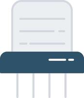 Paper Shredder Flat Multicolored Icon Design vector