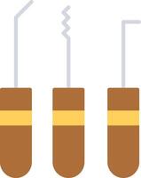 Lockpick Flat Multicolored Icon Design vector