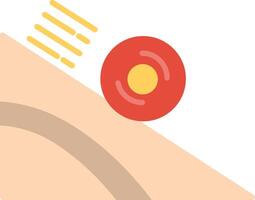 Rolling Flat Multicolored Icon Design vector