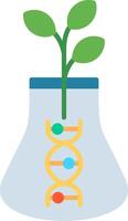 Biology Flat Multicolored Icon Design vector