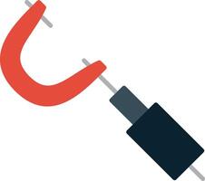 Micrometer Flat Multicolored Icon Design vector