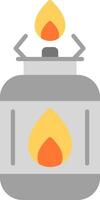 Camping Gas Flat Multicolored Icon Design vector