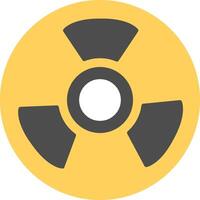 Nuclear Flat Multicolored Icon Design vector