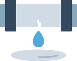 Leak Flat Multicolored Icon Design vector