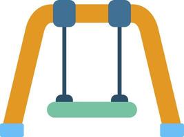 Swing Flat Multicolored Icon Design vector
