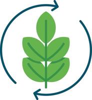 Agronomy Flat Multicolored Icon Design vector