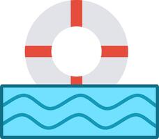 Float Flat Multicolored Icon Design vector