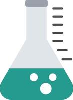 beaker Flat Multicolored Icon Design vector