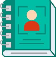 Directory Flat Multicolored Icon Design vector