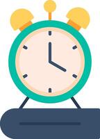 An alarm clock on top of a desk vector